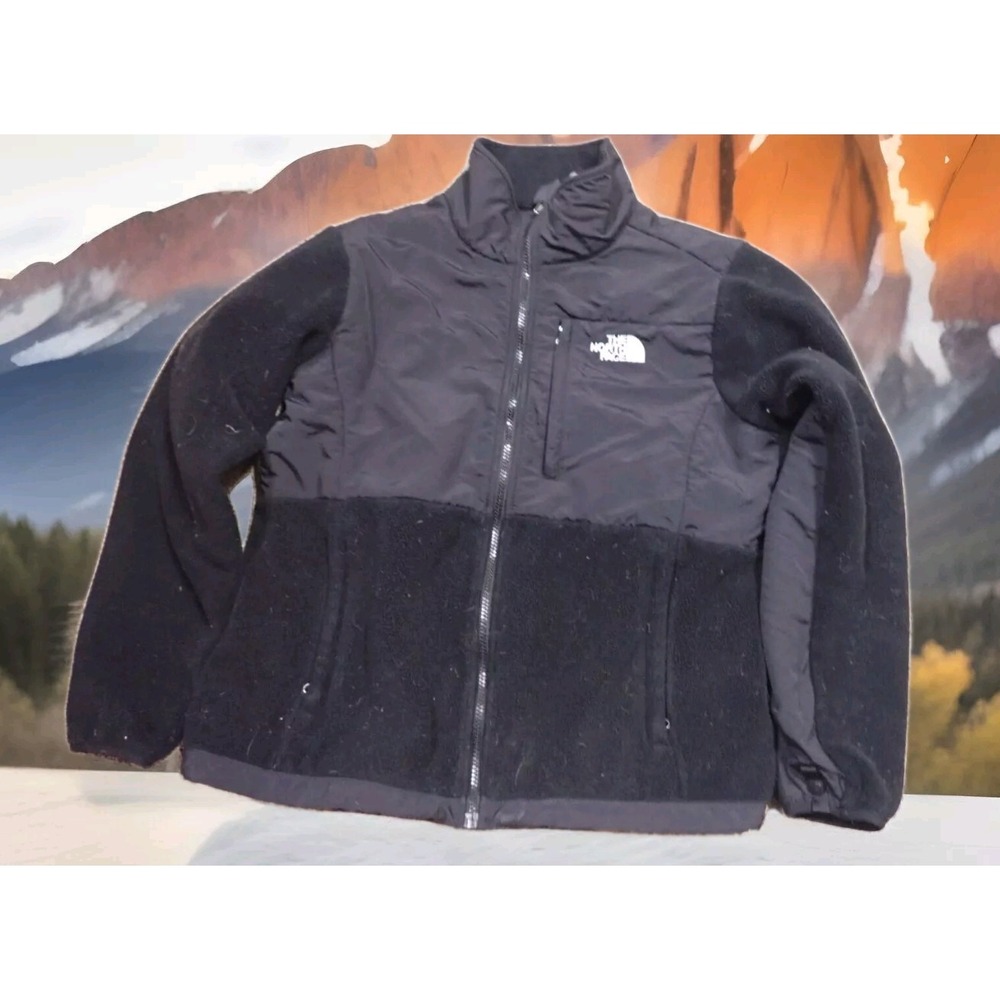 The North Face Denali Fleece Jacket Womens L Black Good Full Zip Polartec